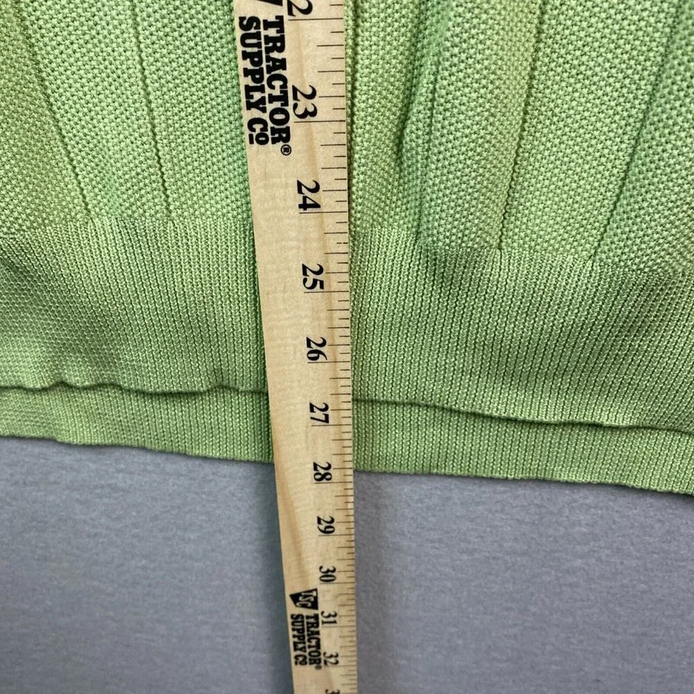 Jack Nicklaus Vest Men’s XL Lime Green 70% Silk, 30% Cotton Knit Golf Athleisure - Picture 5 of 10